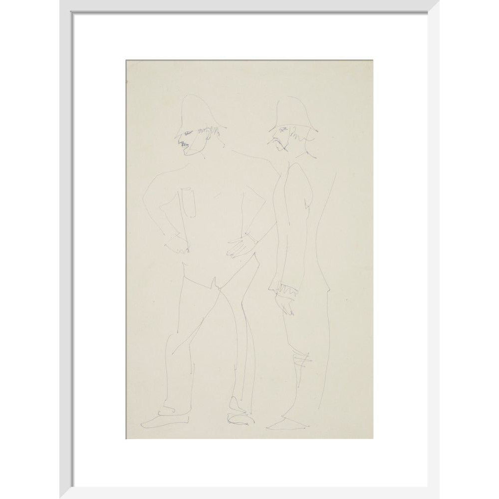 Two policemen - Art print