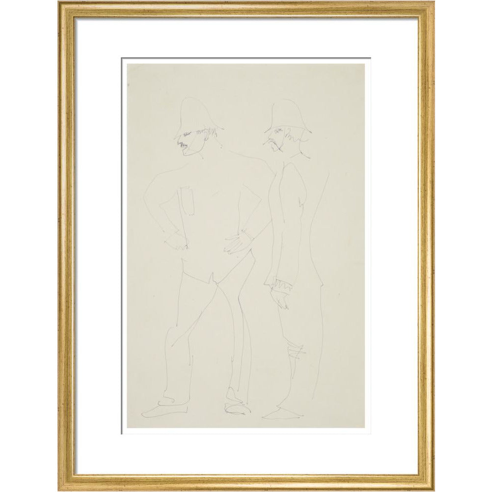 Two policemen - Art print
