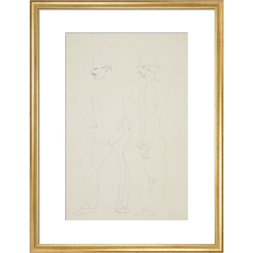Two policemen - Art print