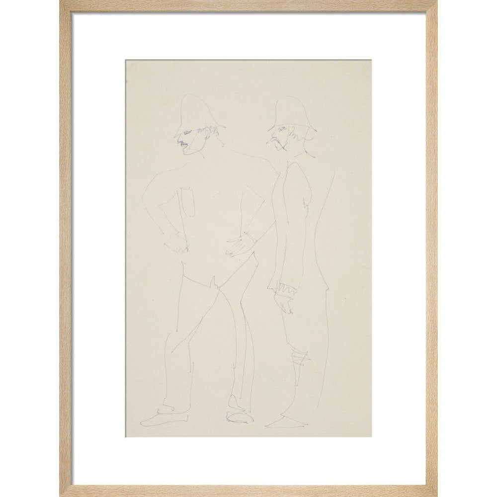 Two policemen - Art print