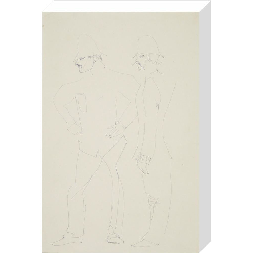 Two policemen - Art print