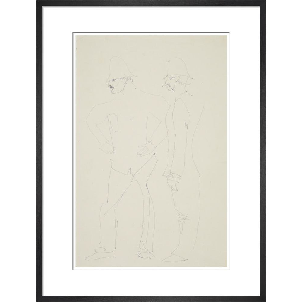 Two policemen - Art print