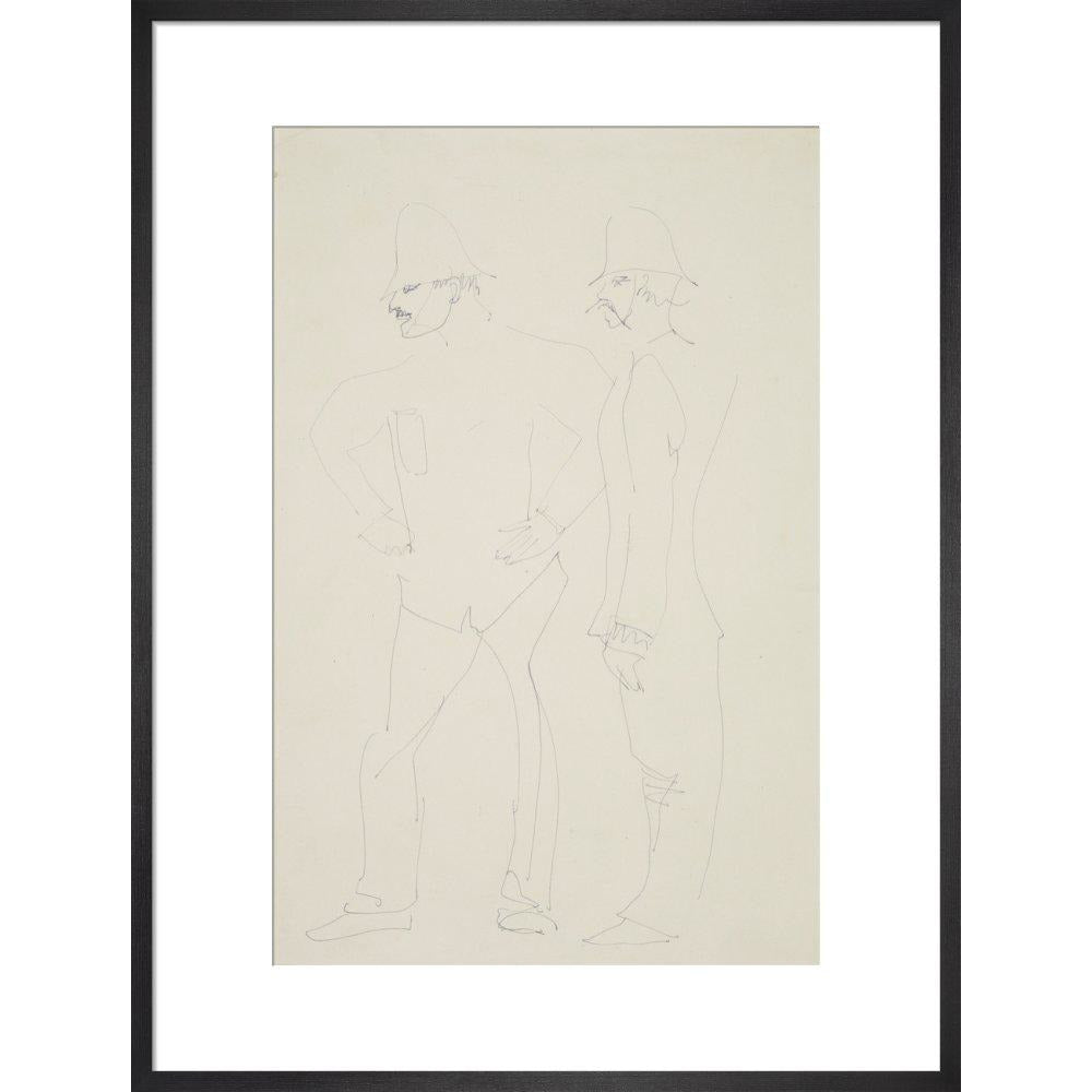 Two policemen - Art print