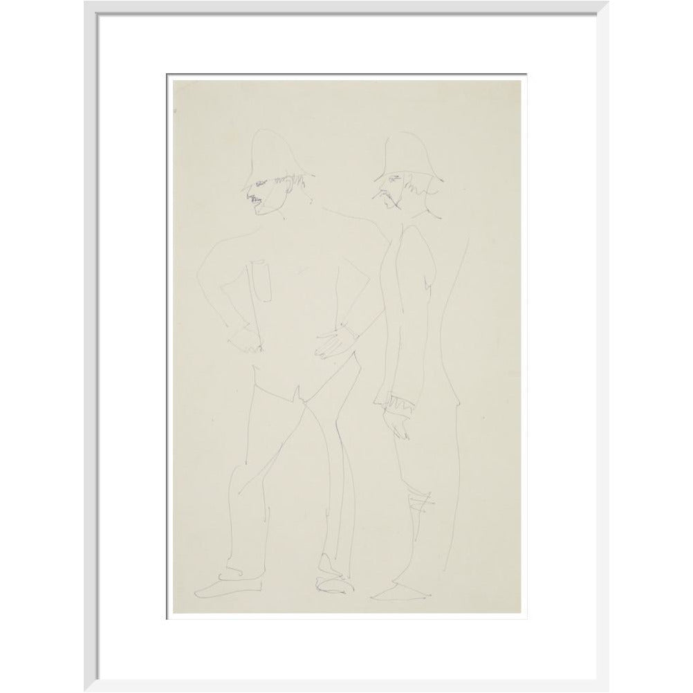 Two policemen - Art print