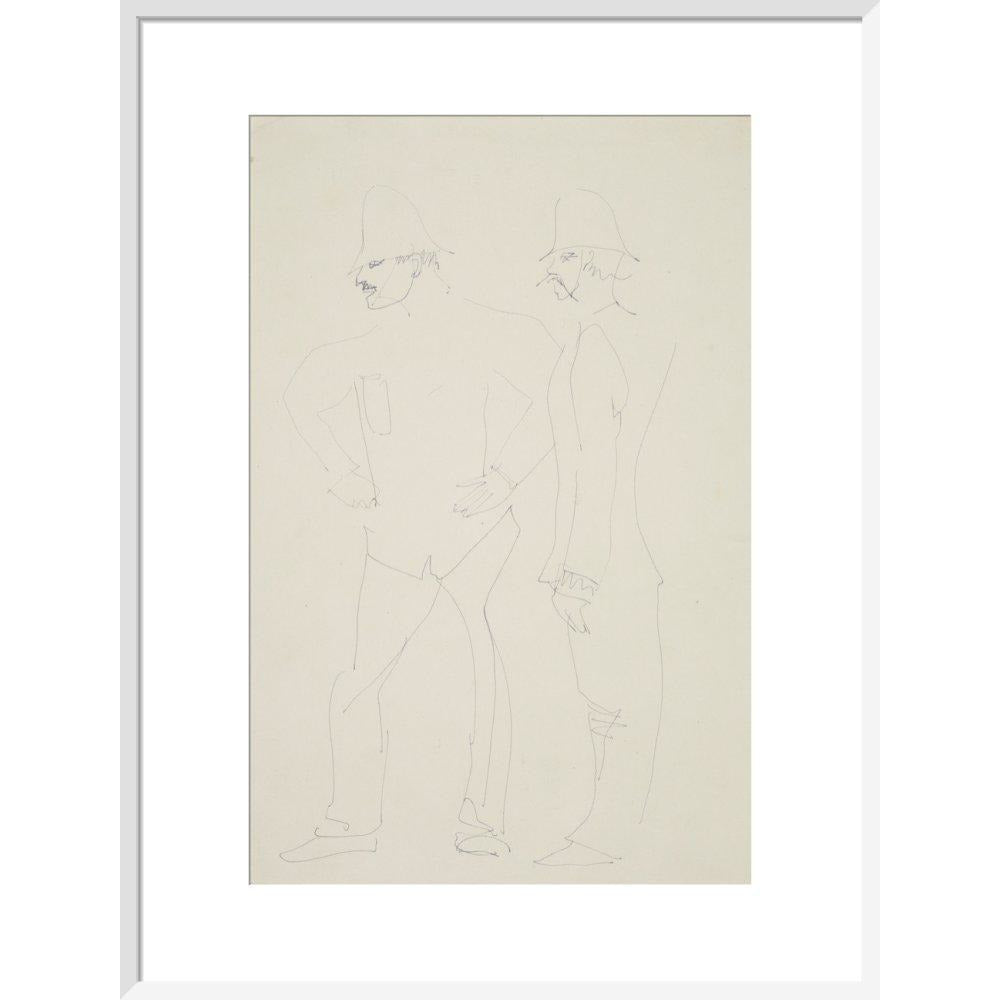 Two policemen - Art print