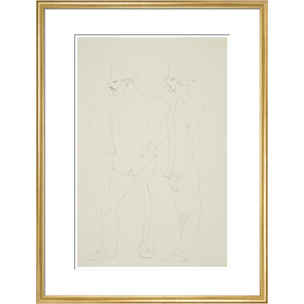 Two policemen - Art print