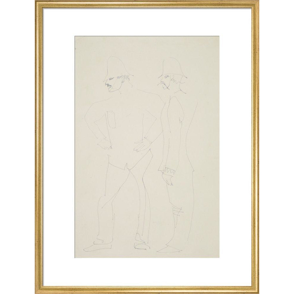 Two policemen - Art print