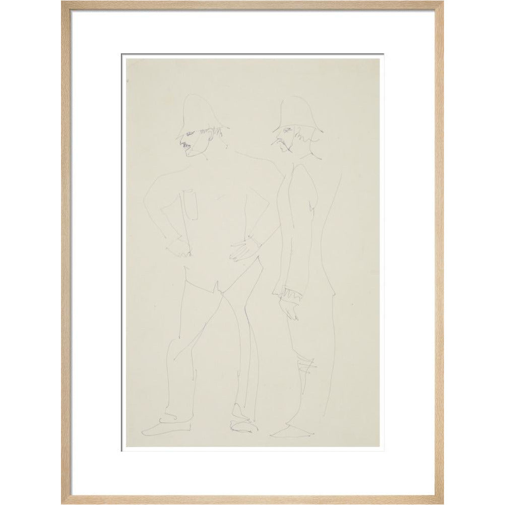 Two policemen - Art print