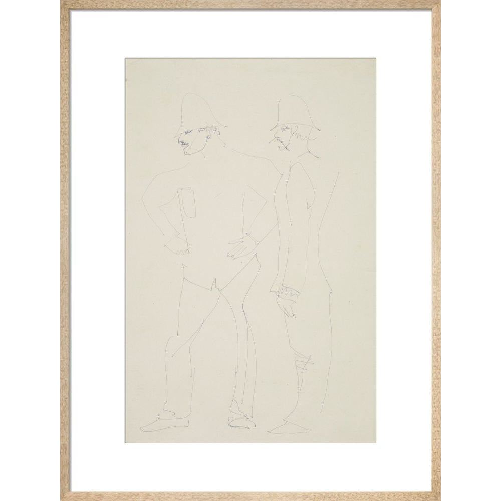 Two policemen - Art print