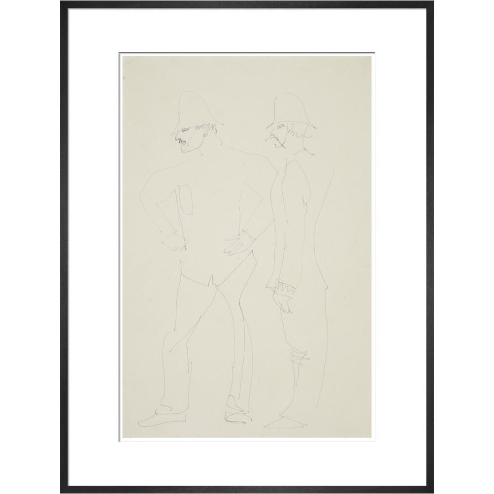 Two policemen - Art print
