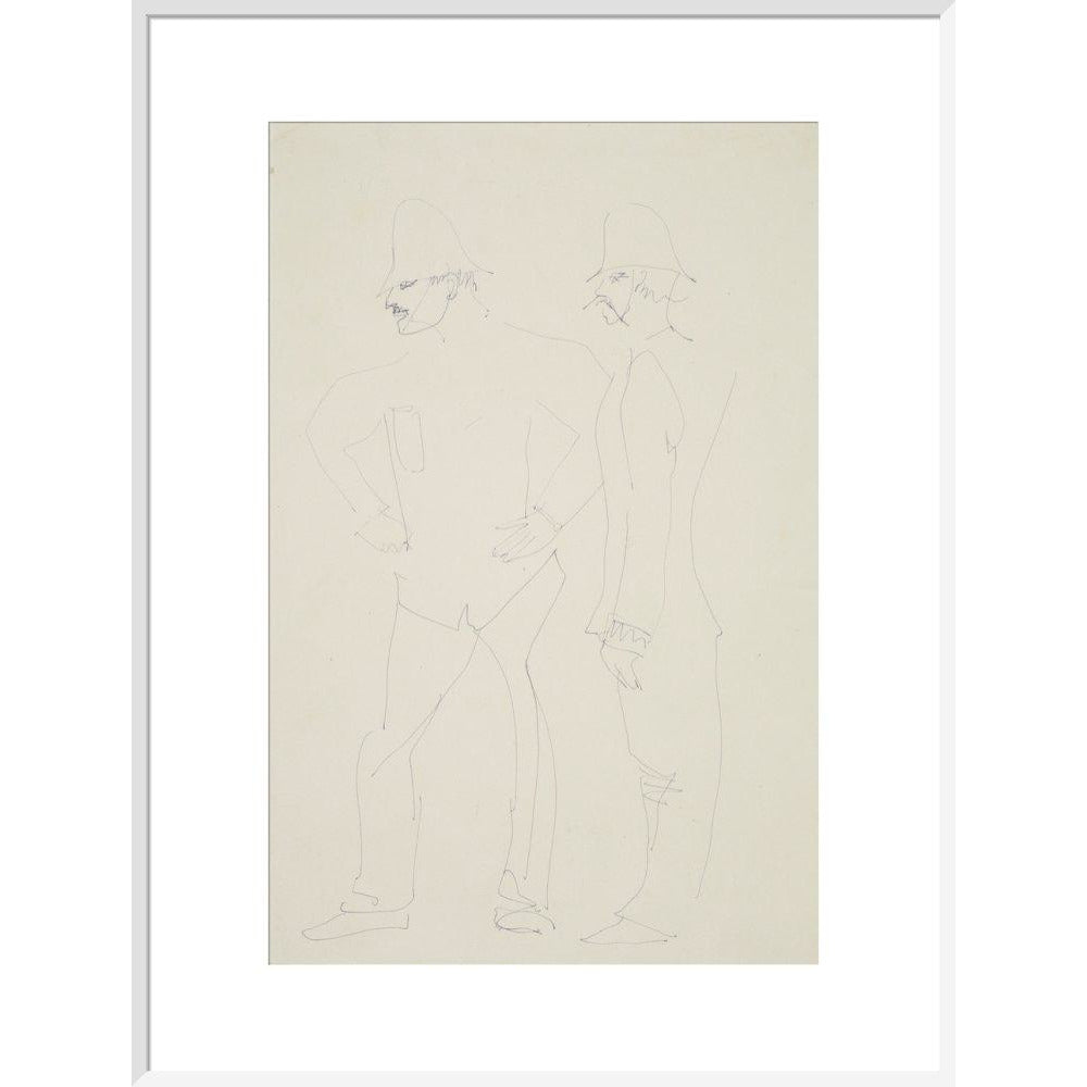 Two policemen - Art print