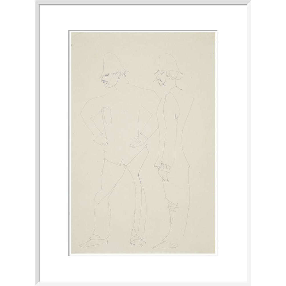 Two policemen - Art print