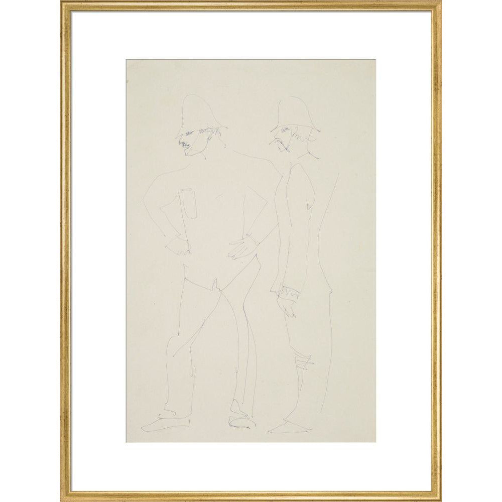 Two policemen - Art print