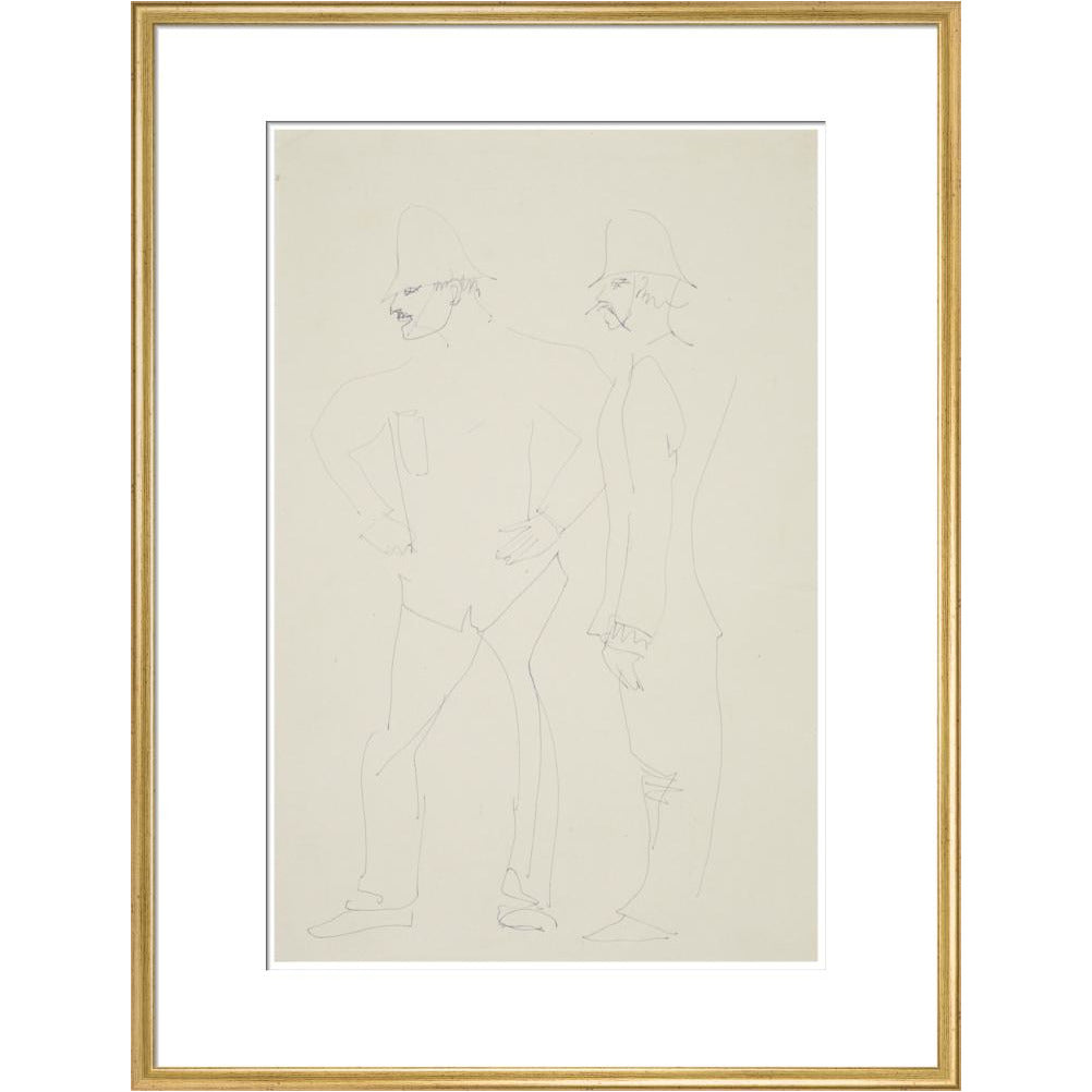 Two policemen - Art print