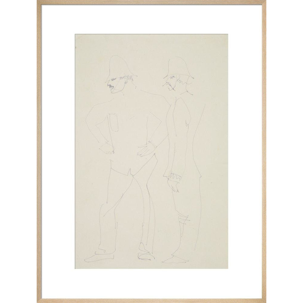Two policemen - Art print