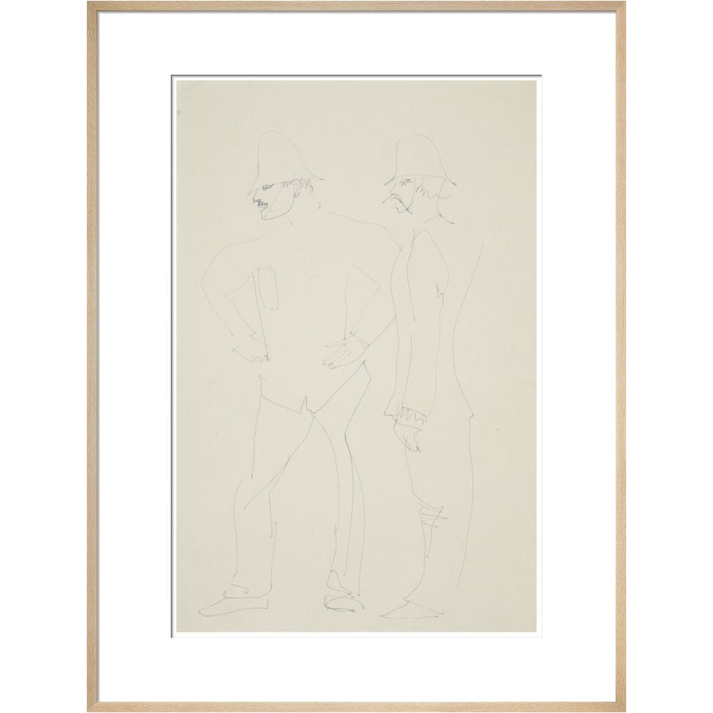 Two policemen - Art print