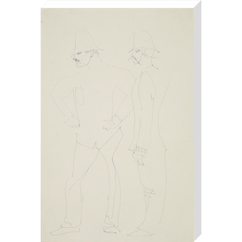 Two policemen - Art print