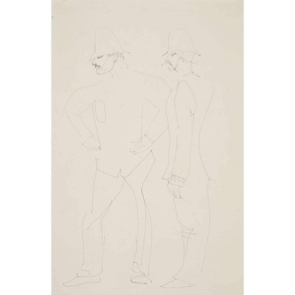 Two policemen - Art print