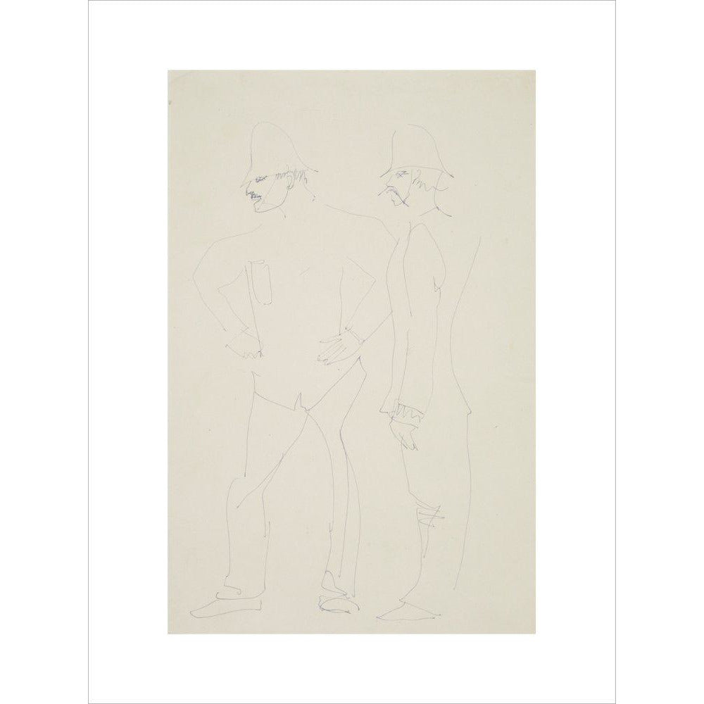 Two policemen - Art print