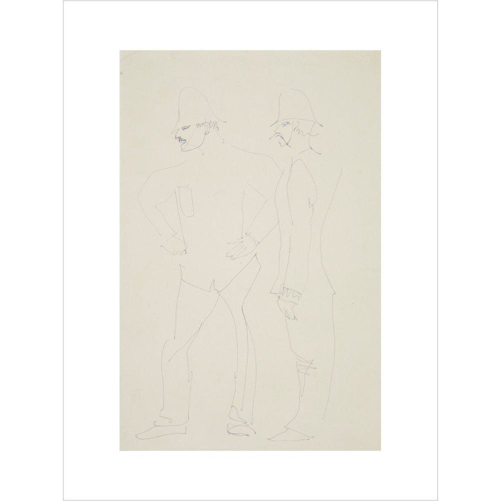 Two policemen - Art print