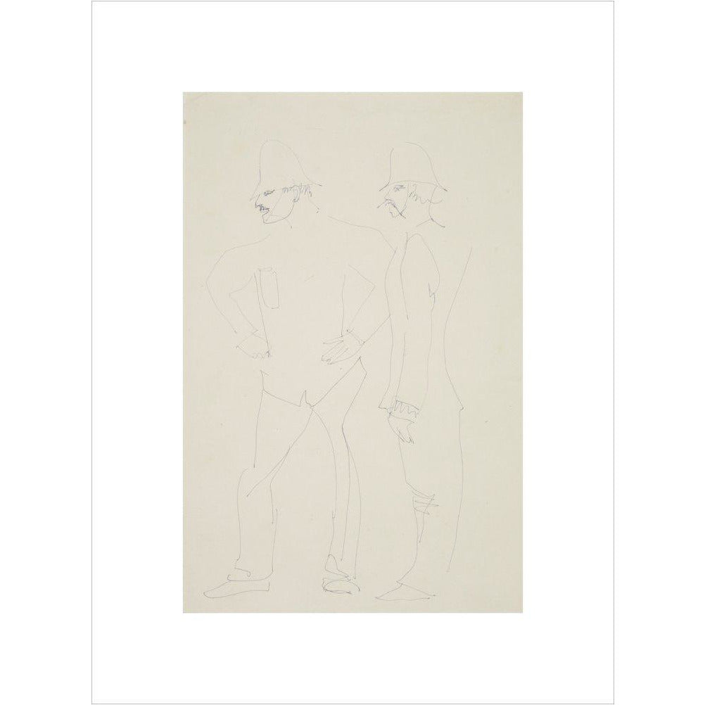 Two policemen - Art print