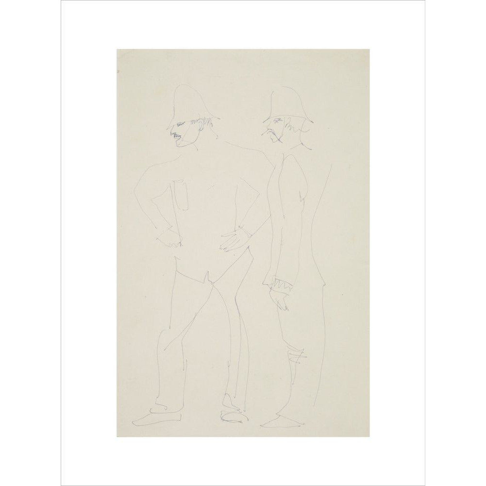 Two policemen - Art print
