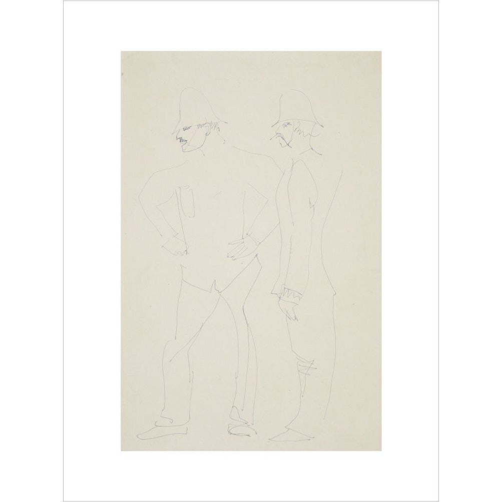 Two policemen - Art print