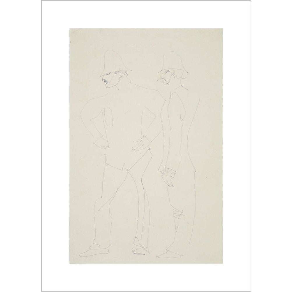 Two policemen - Art print
