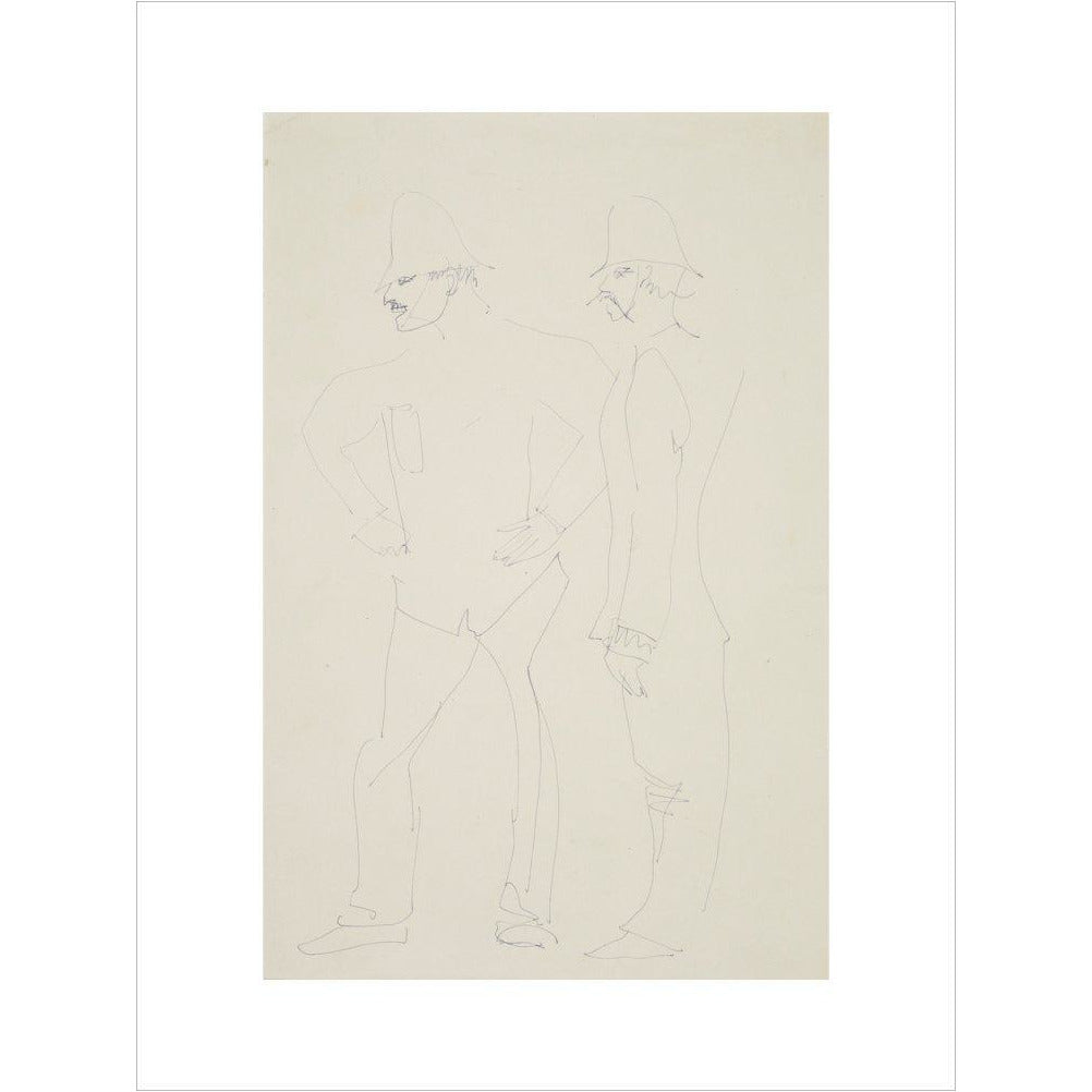 Two policemen - Art print