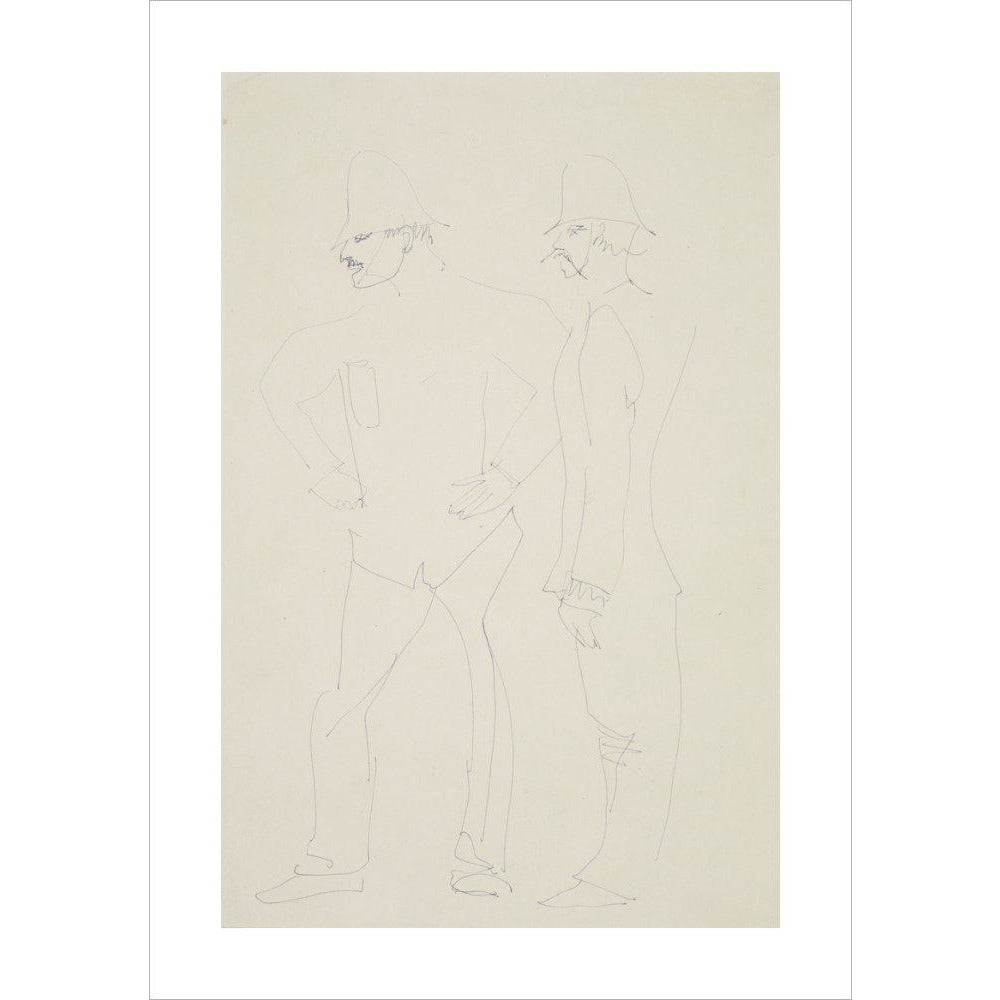Two policemen - Art print