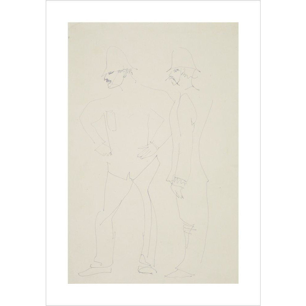 Two policemen - Art print
