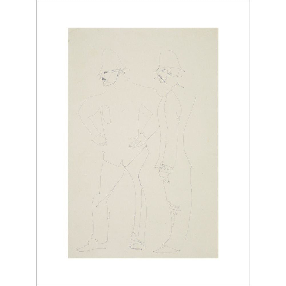 Two policemen - Art print