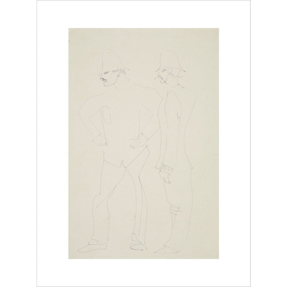 Two policemen - Art print