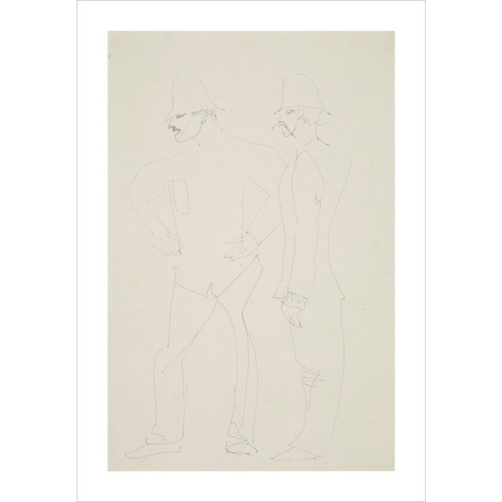 Two policemen - Art print
