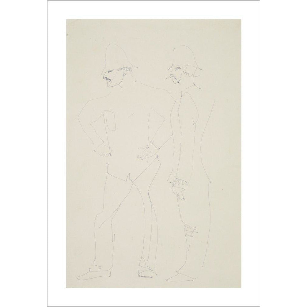 Two policemen - Art print