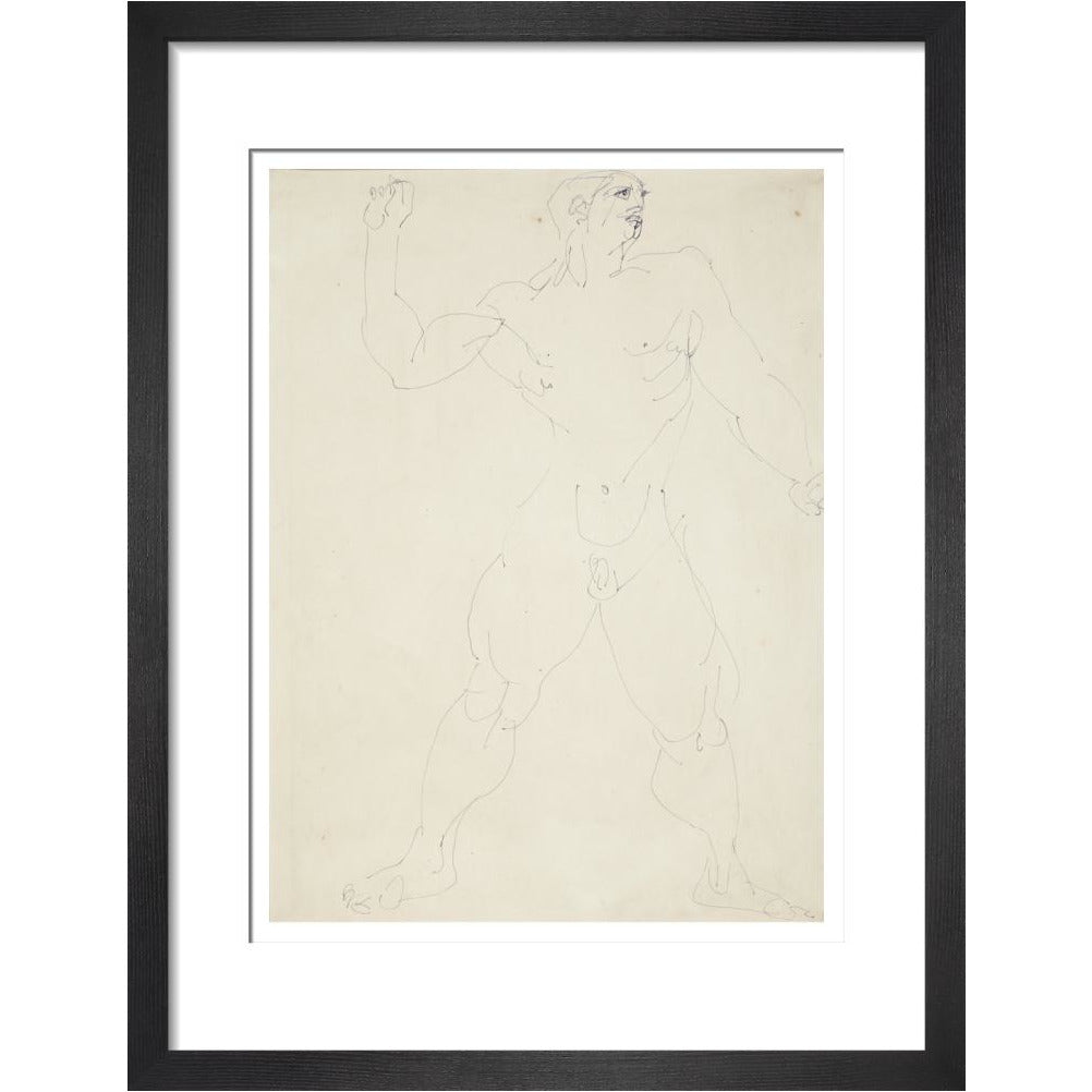 Large male nude - Art print