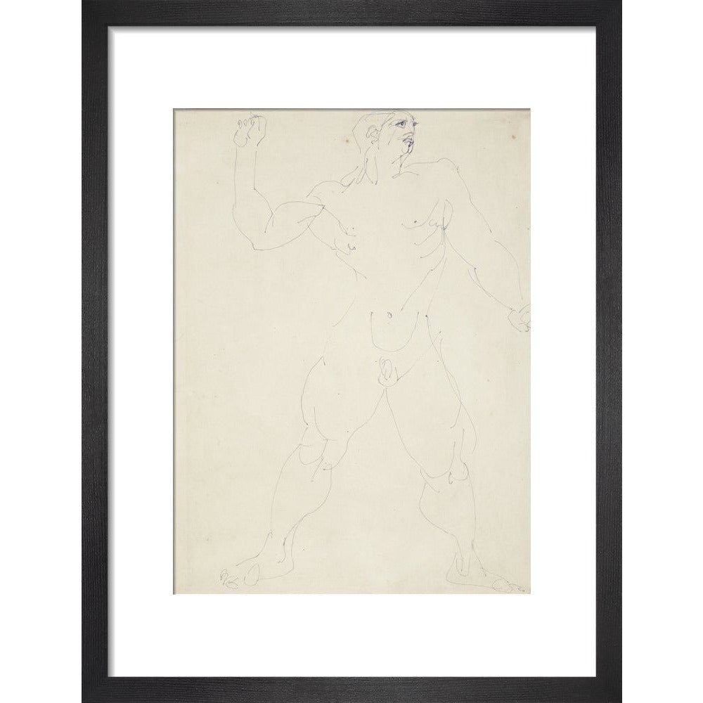Large male nude - Art print