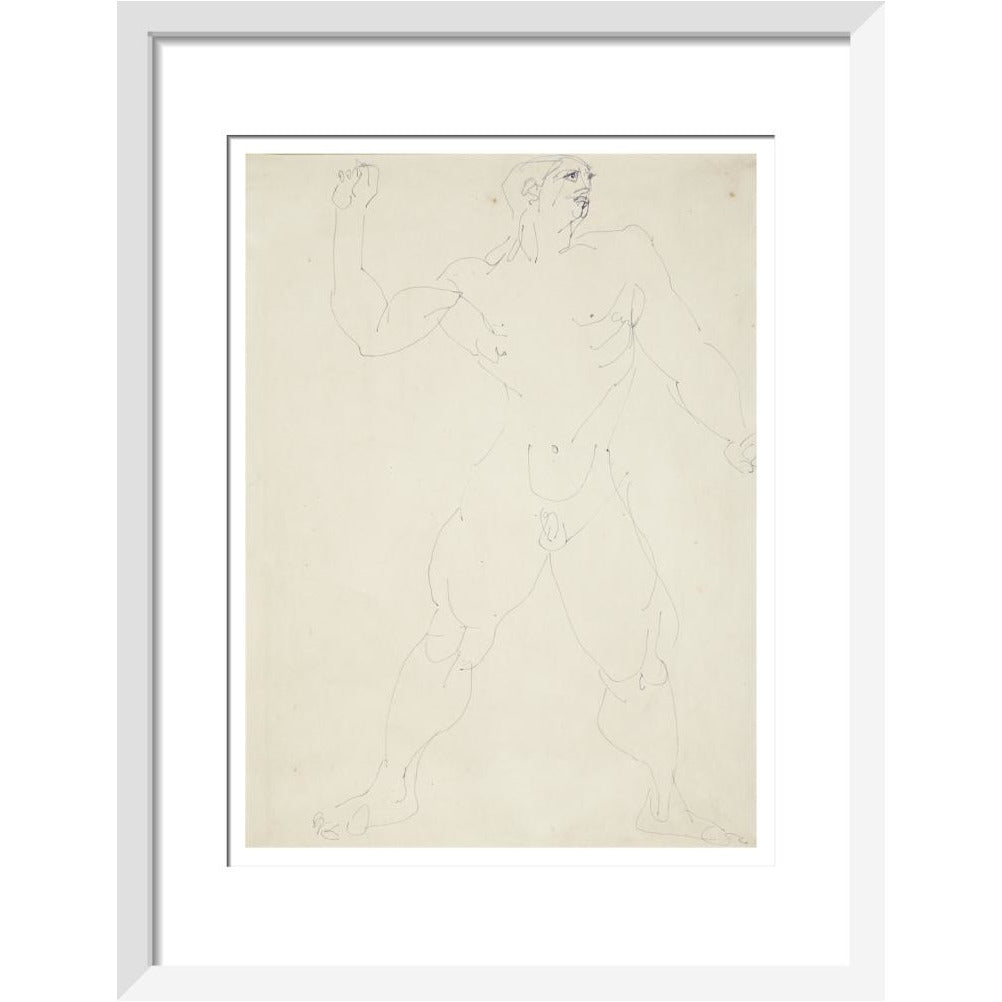 Large male nude - Art print