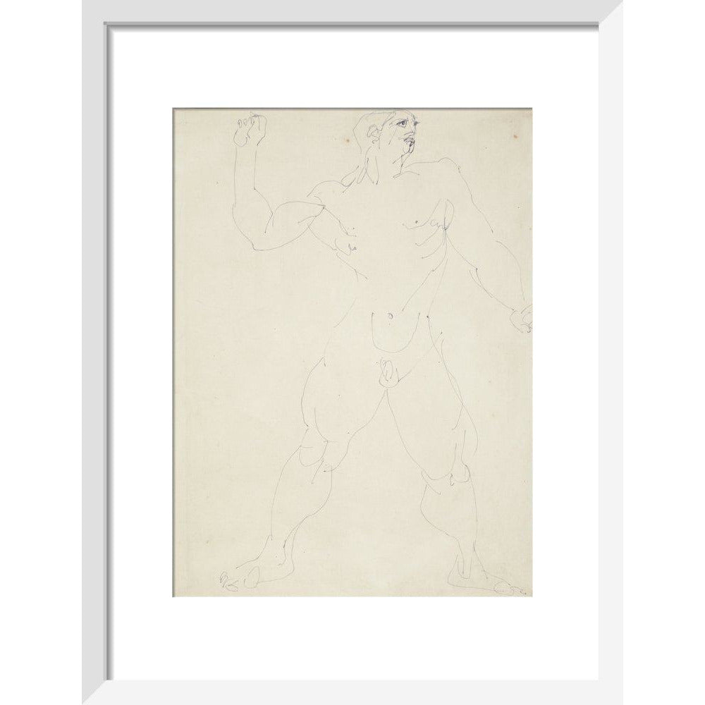Large male nude - Art print
