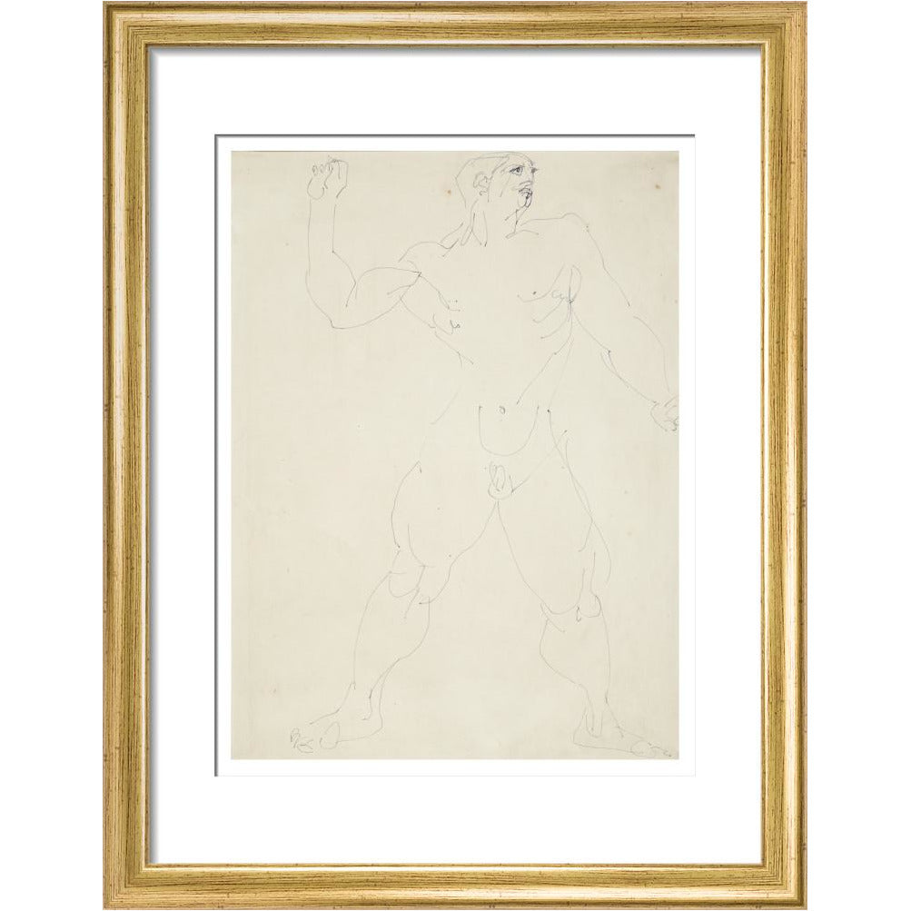 Large male nude - Art print