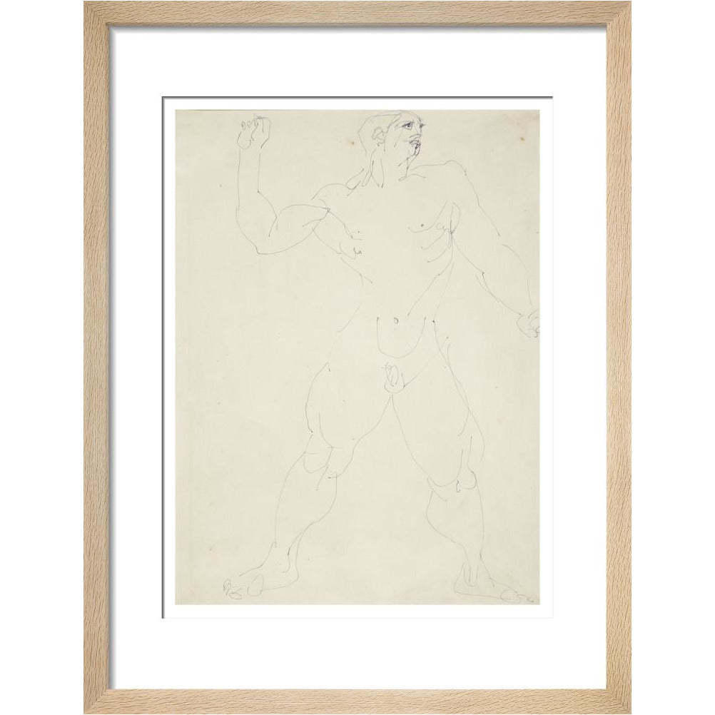 Large male nude - Art print