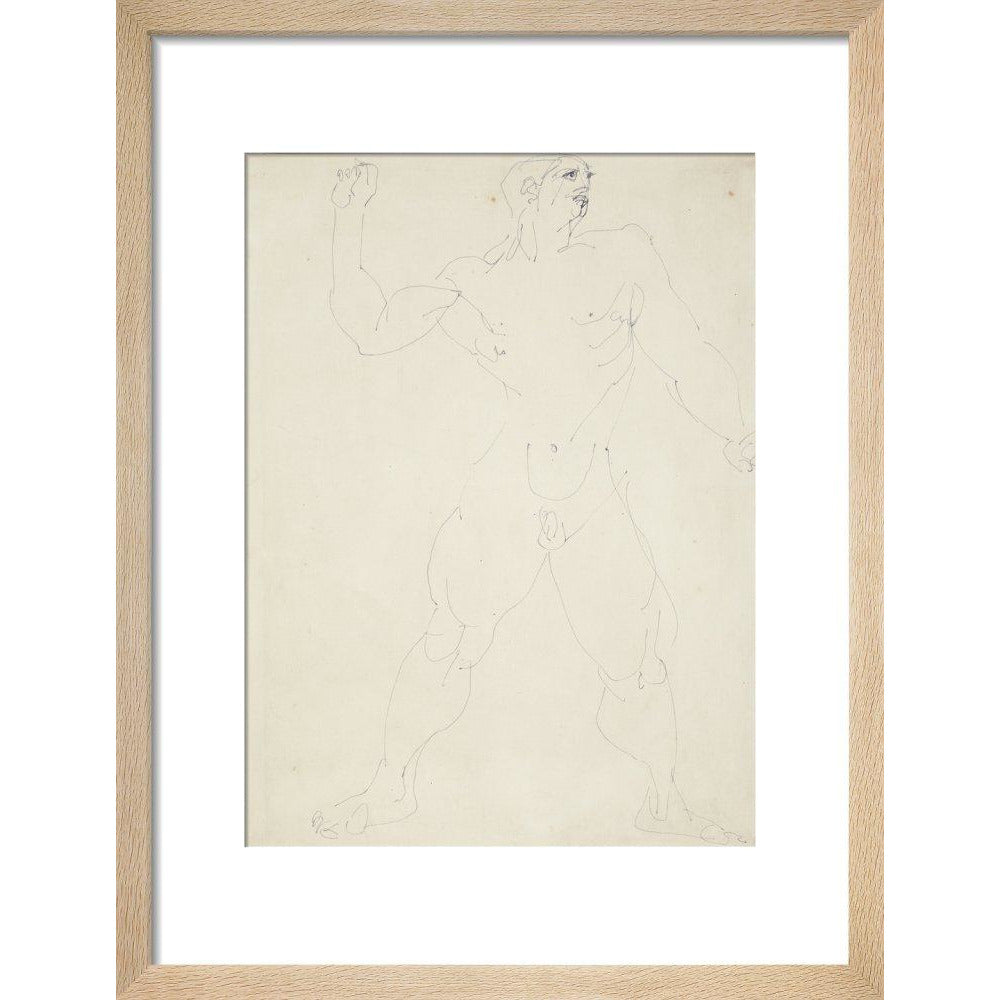 Large male nude - Art print