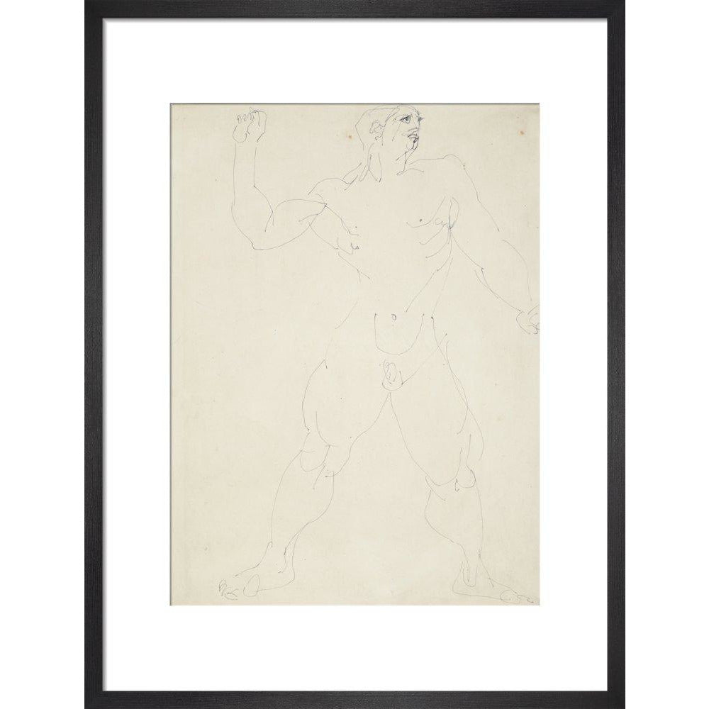 Large male nude - Art print