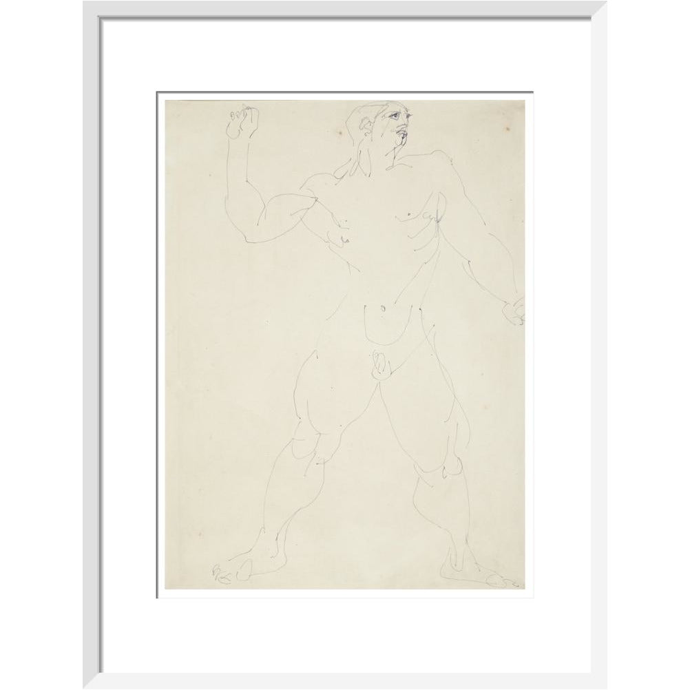 Large male nude - Art print