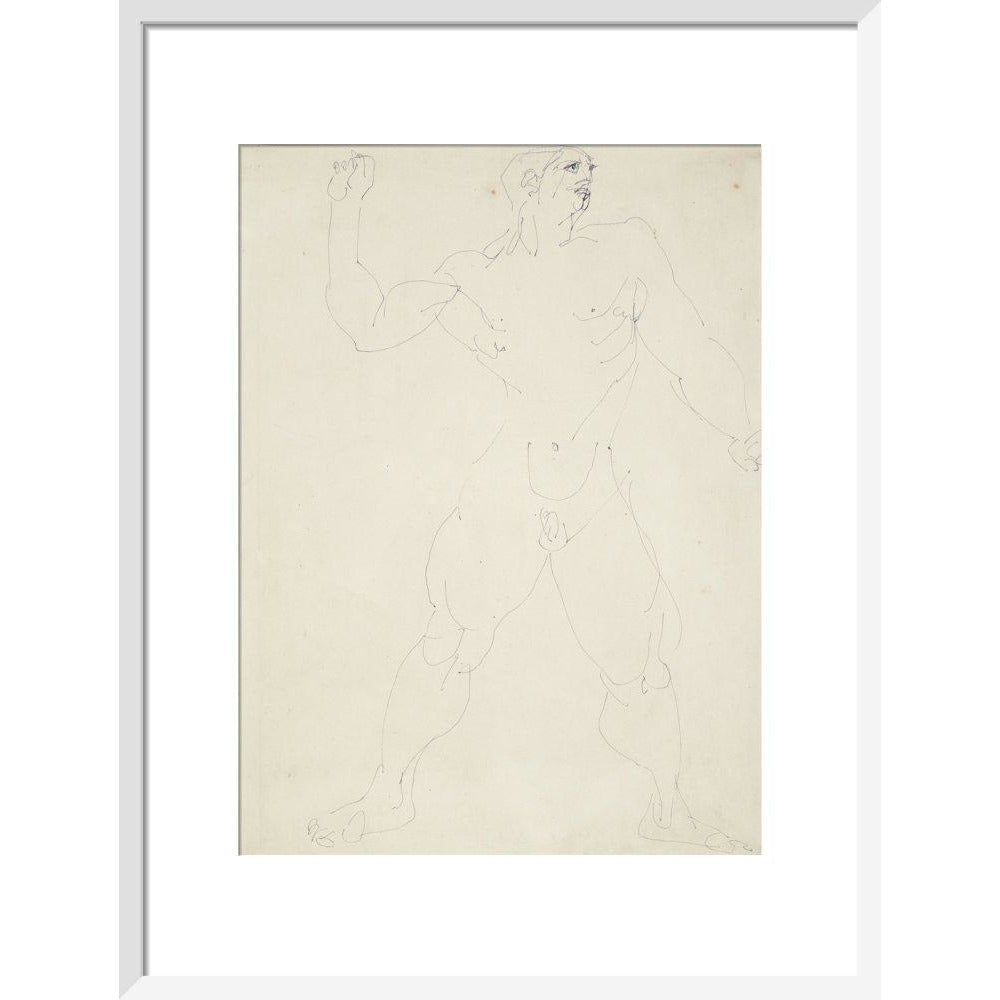 Large male nude - Art print
