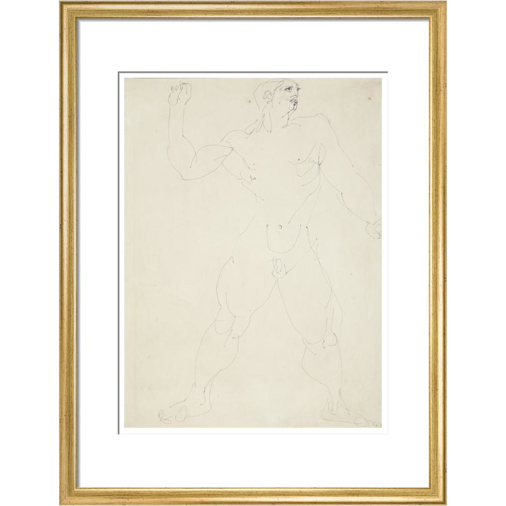 Large male nude - Art print