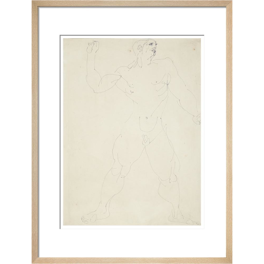 Large male nude - Art print