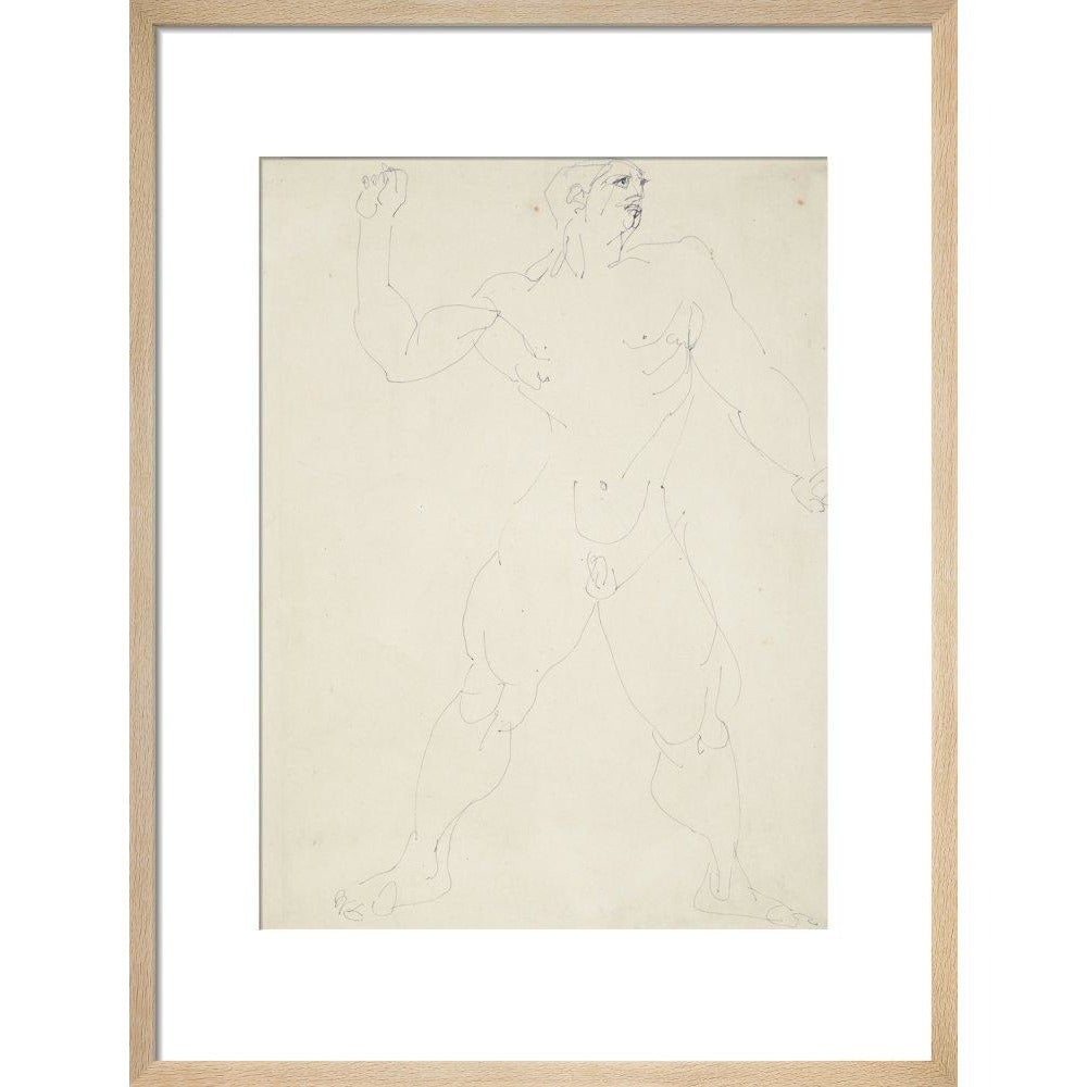 Large male nude - Art print