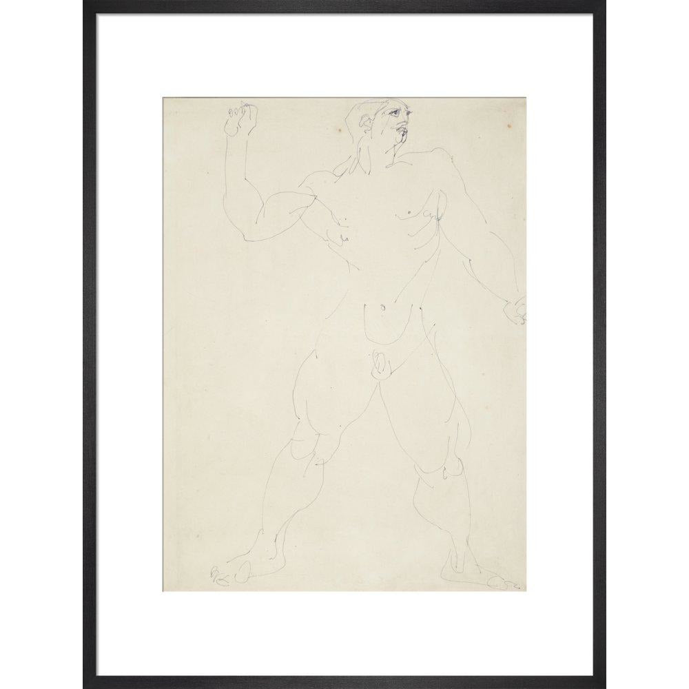 Large male nude - Art print