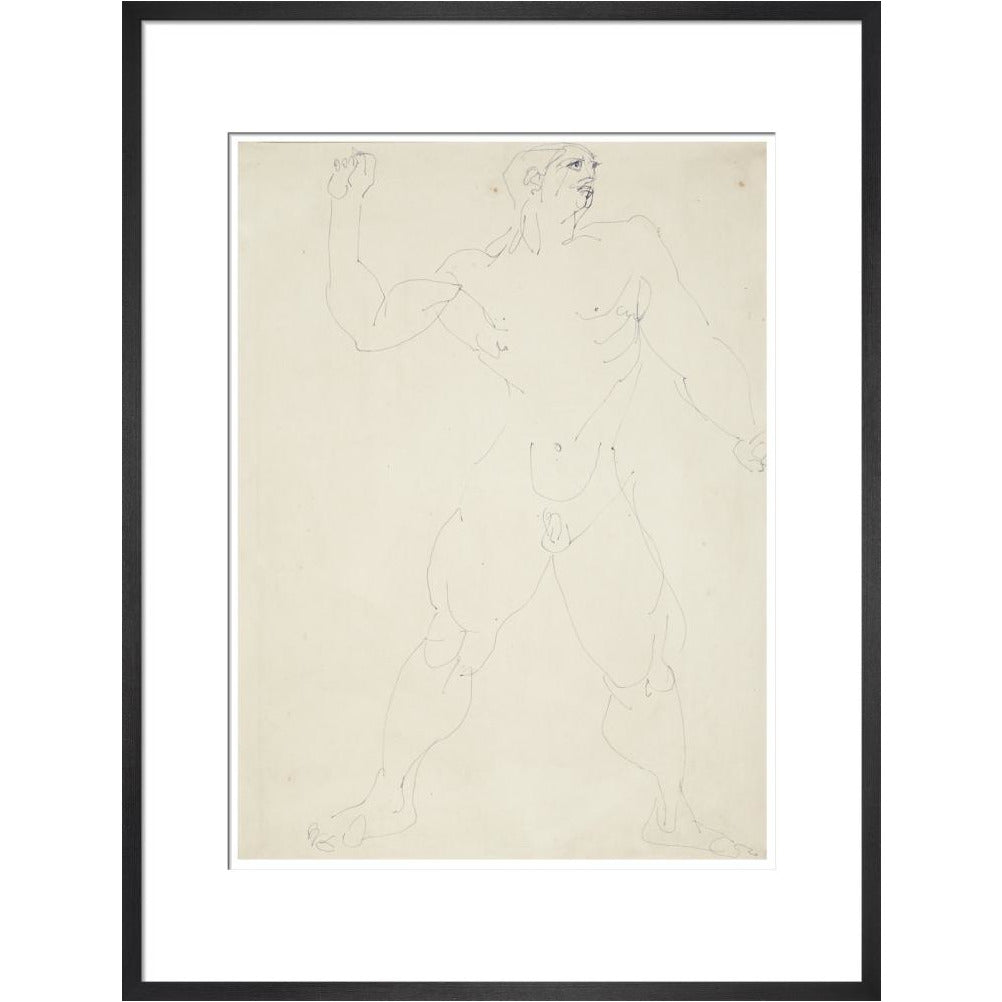 Large male nude - Art print